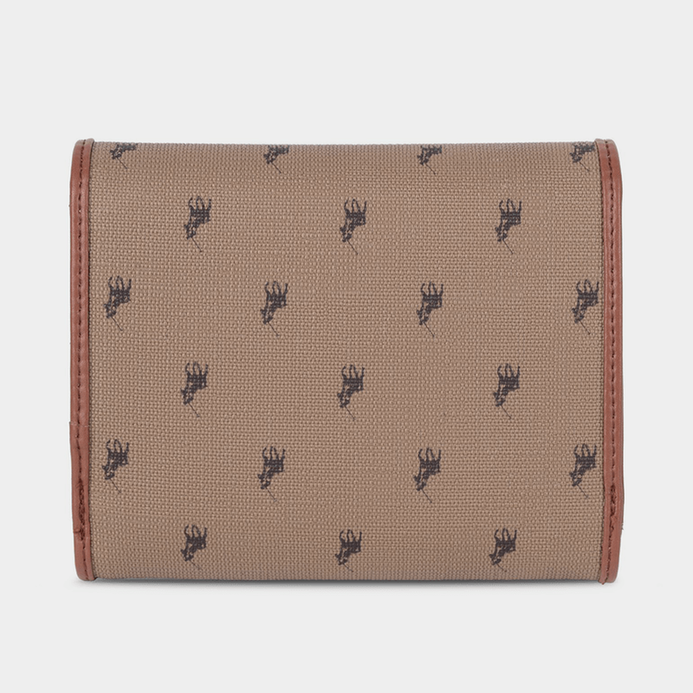 Polo Womens Encore Smalls Medium Trifold Purse In Camel