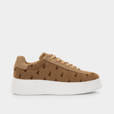Polo Womens Jacquard Platform Shoes In Stone