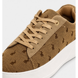 Polo Womens Jacquard Platform Shoes In Stone