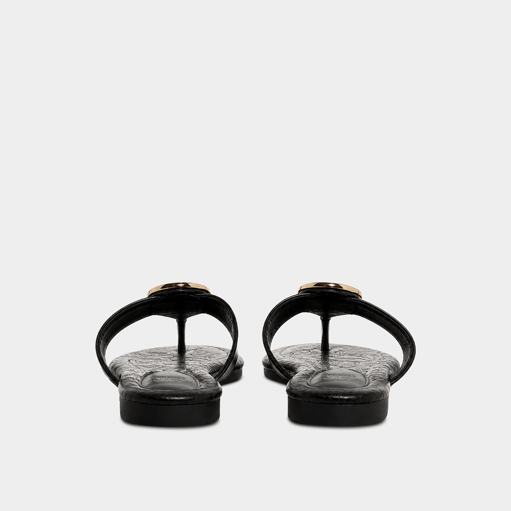Polo Womens Big Flip Flop Sandals In Black