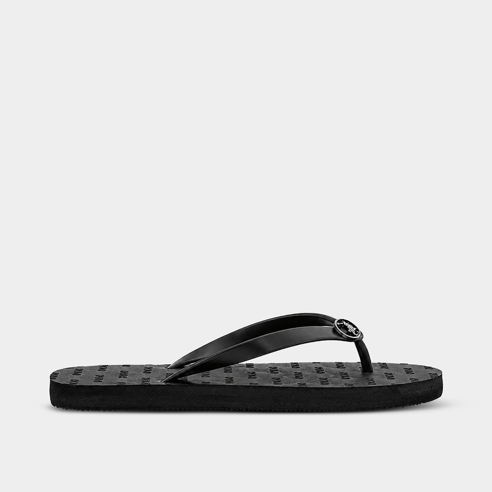 Polo 007882 Ladies Aop Flip Flops Black