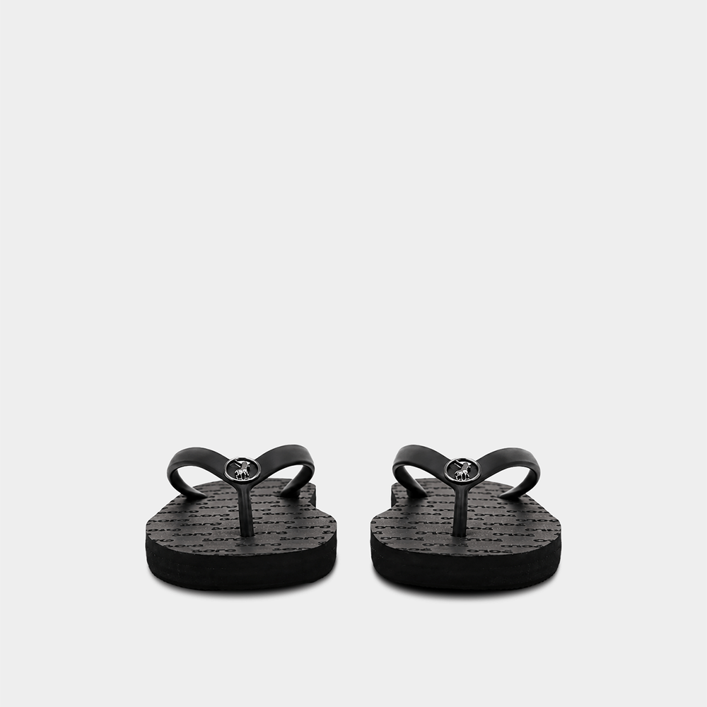 Polo 007882 Ladies Aop Flip Flops Black