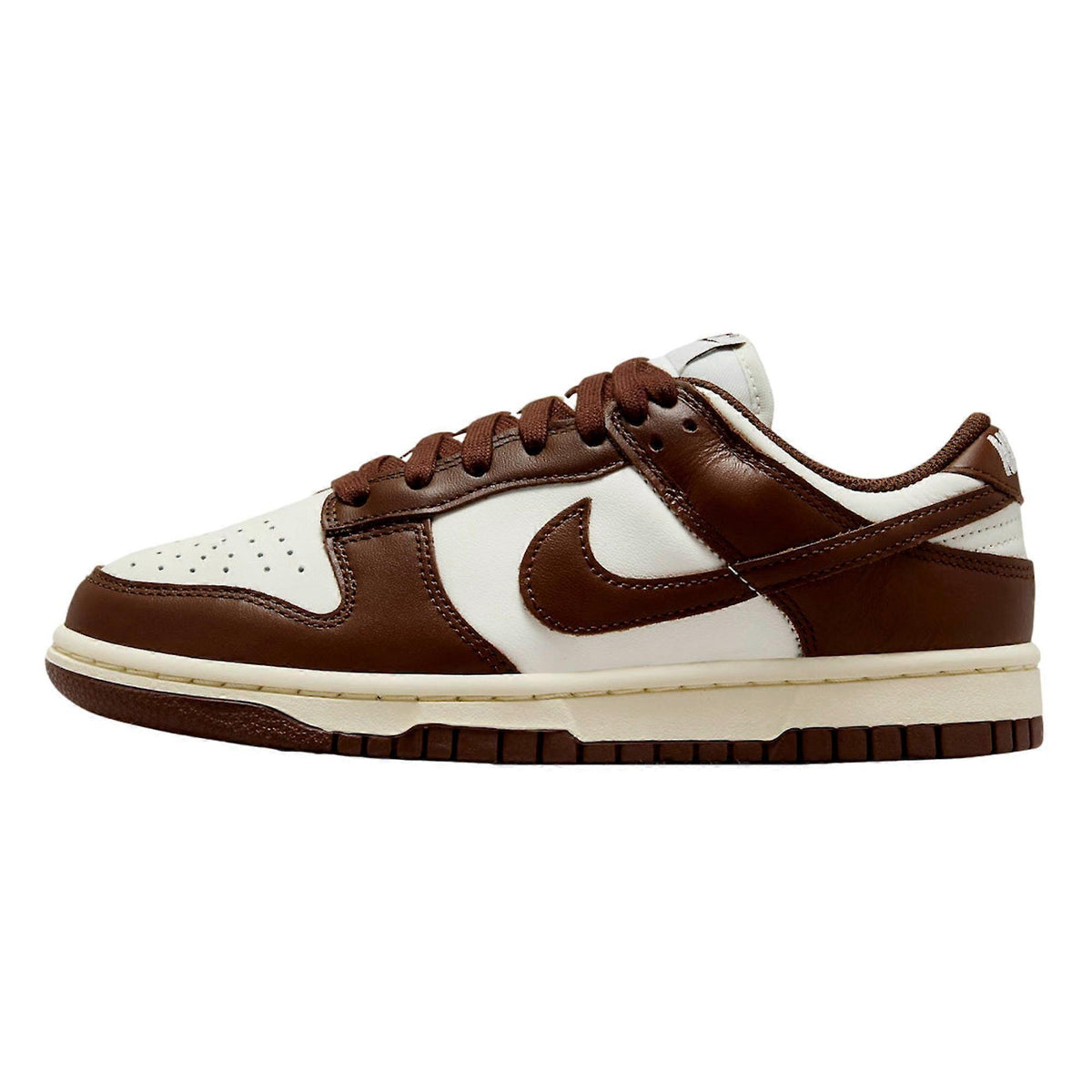 Nike Womens Dunk Low Sneakers In Sail/Cacao Wow/Coconut Milk