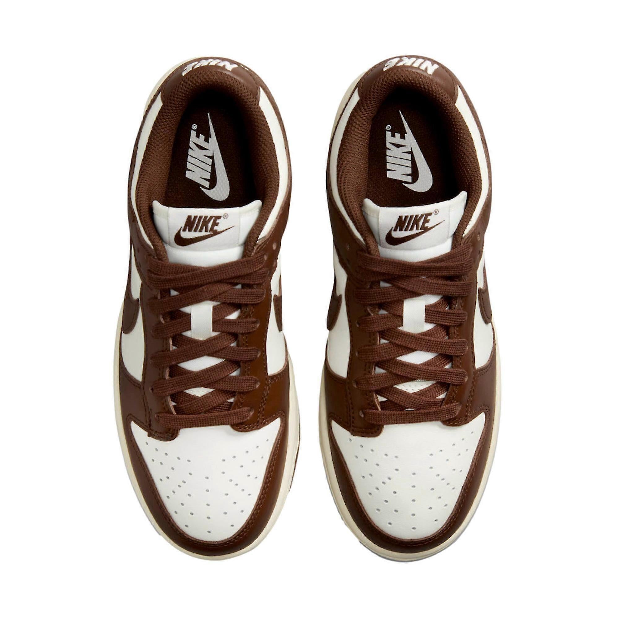 Nike Womens Dunk Low Sneakers In Sail/Cacao Wow/Coconut Milk