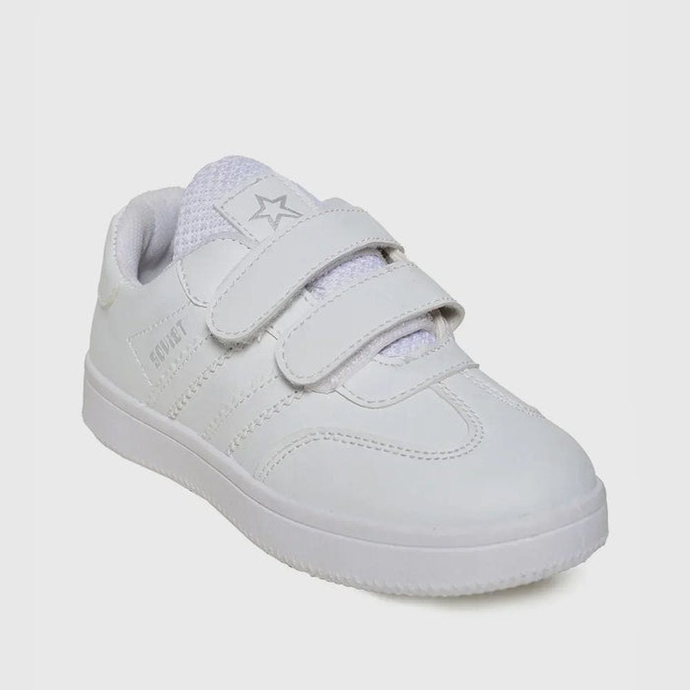 Soviet Unisex Infants Vespa Low Cut Casual Sneakers In White Mono
