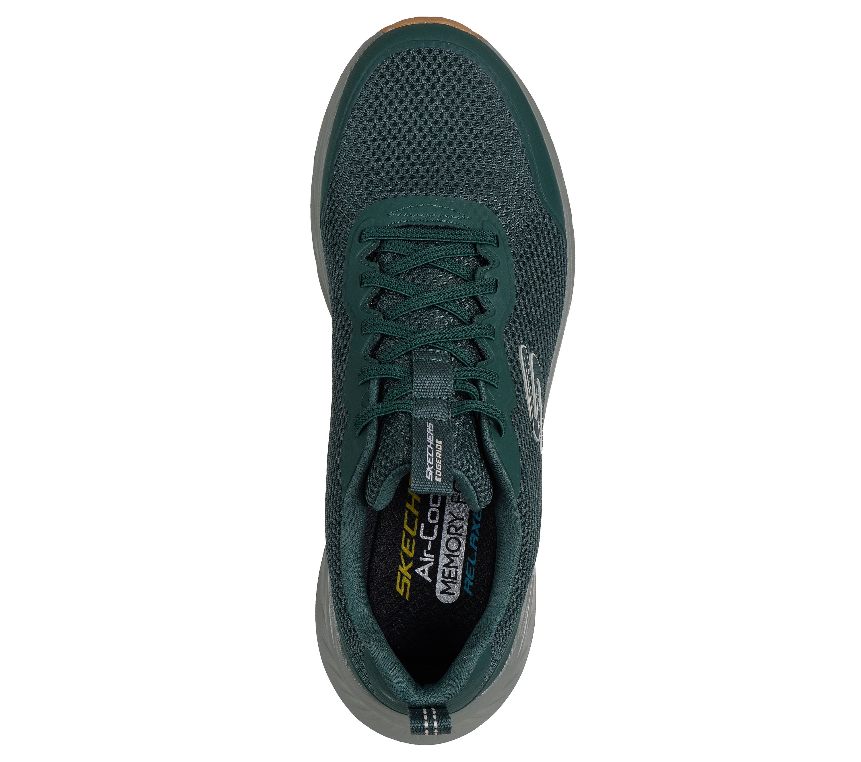 Skechers Mens Edgeride Shoes In Olive Green