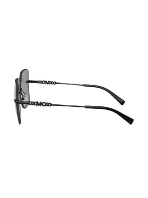 Michael Kors Womens Geometric Rimless Sunglasses In Black