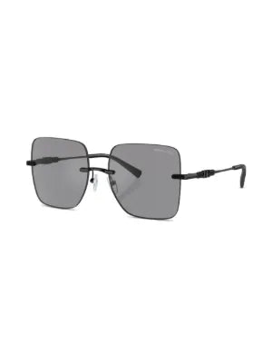 Michael Kors Womens Geometric Rimless Sunglasses In Black