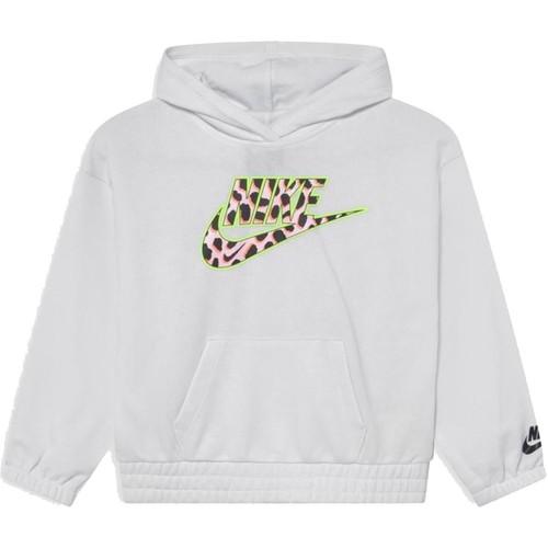 Nike Girls Wild Flower Hoody In White