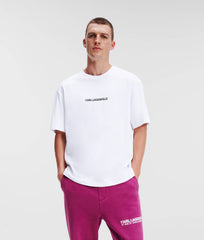 Karl Lagerfeld 236M1700 Ikonik 2.0 Outline T-Shirt White