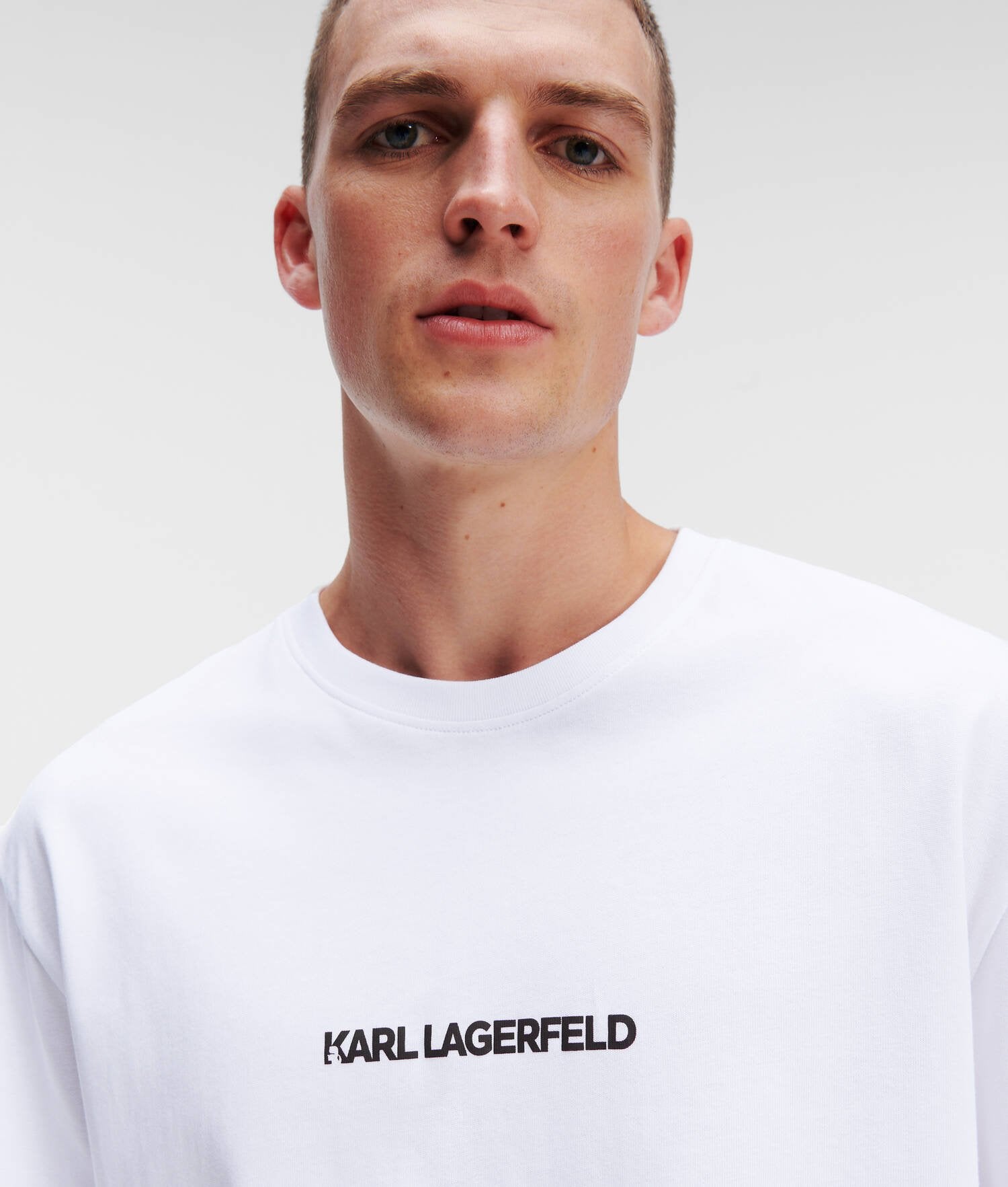 Karl Lagerfeld 236M1700 Ikonik 2.0 Outline T-Shirt White