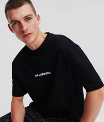 Karl Lagerfeld 236M1700 Ikonik 2.0 Outline T-Shirt Black