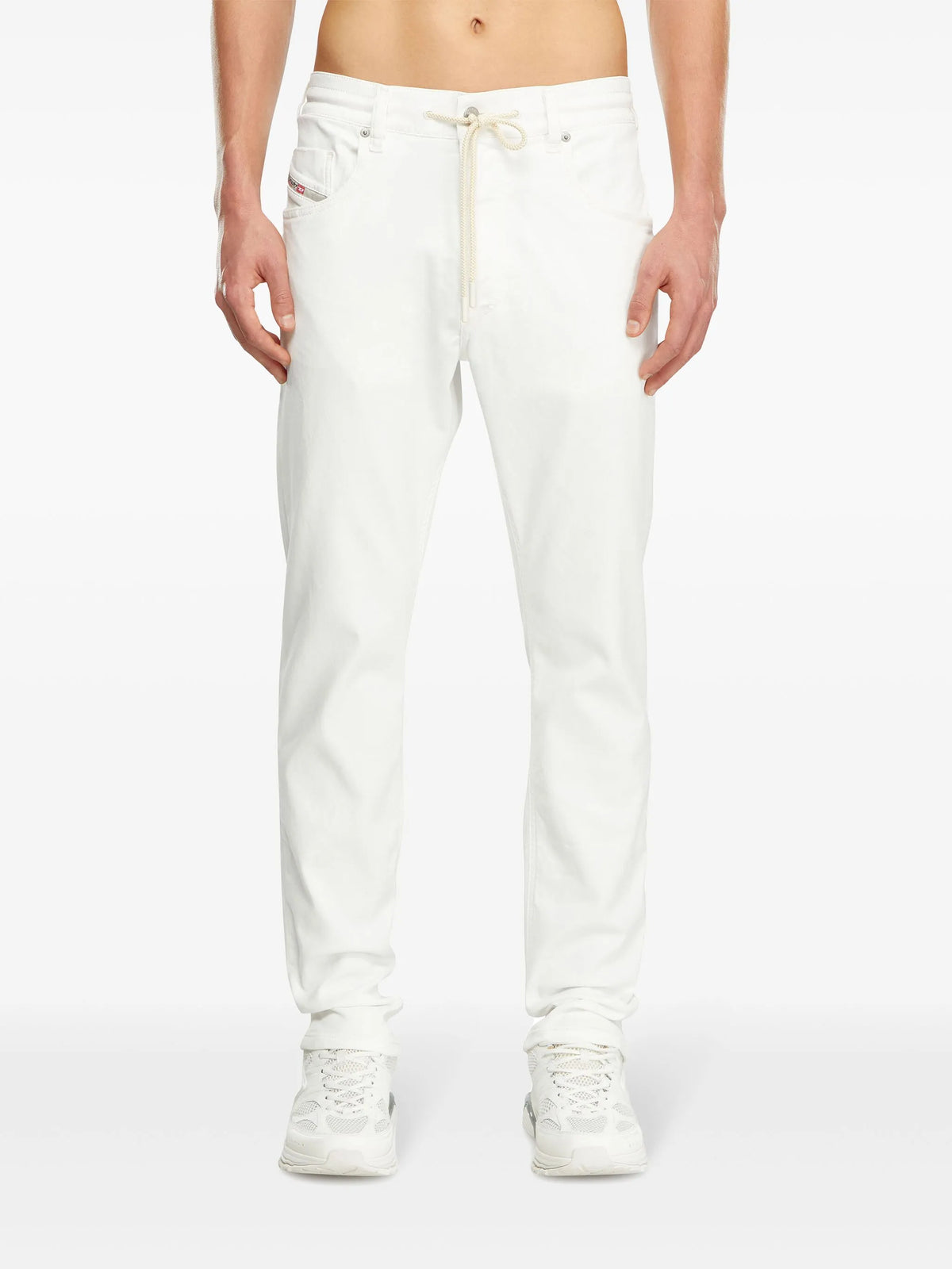Diesel Mens D-Krooley-B Jogg Jeans In White
