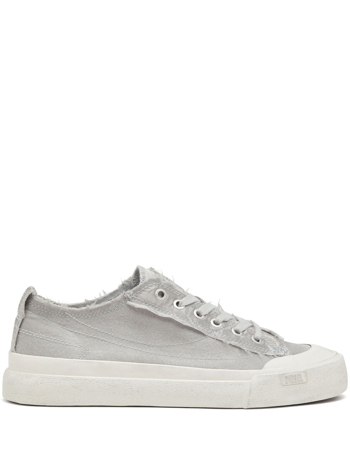 Diesel Y0333P6956 Womens S-Athos Low Sneakers Silver