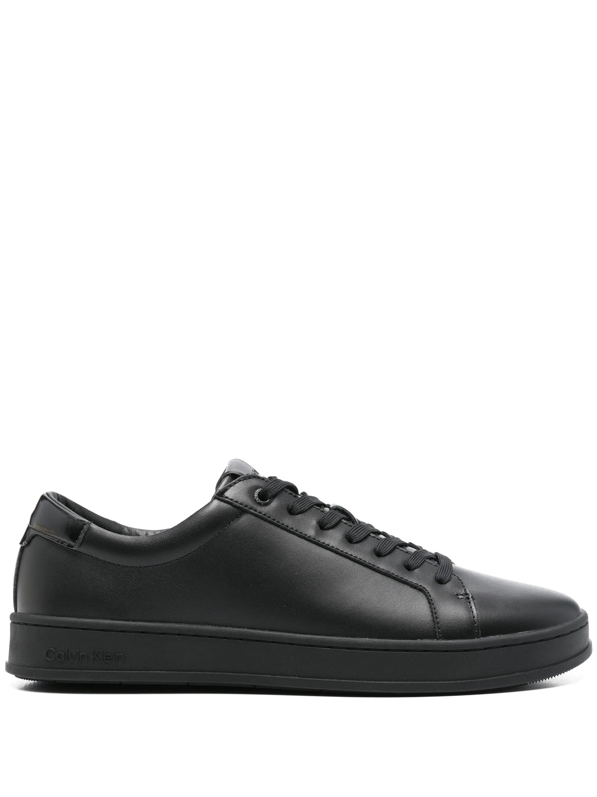 Calvin Klein Mens Low Top Lace Up Shoes In Black