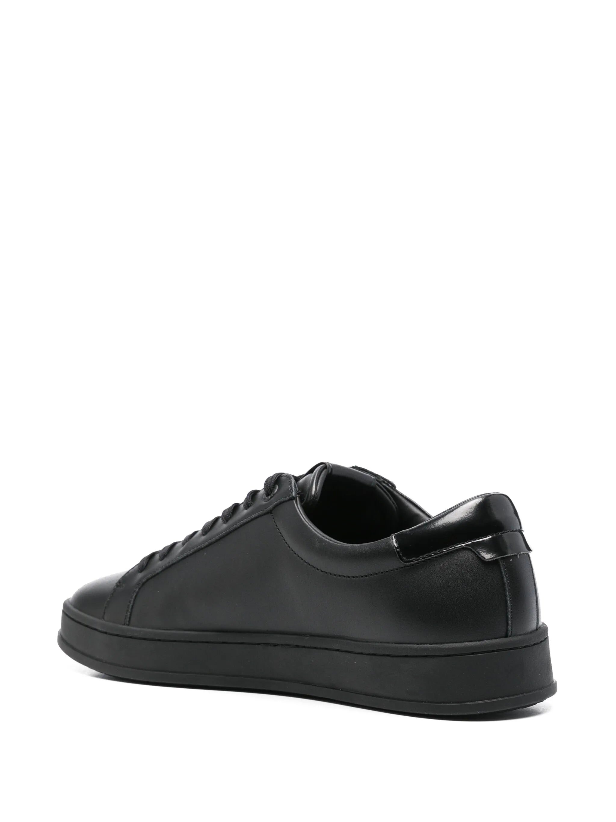 Calvin Klein Mens Low Top Lace Up Shoes In Black
