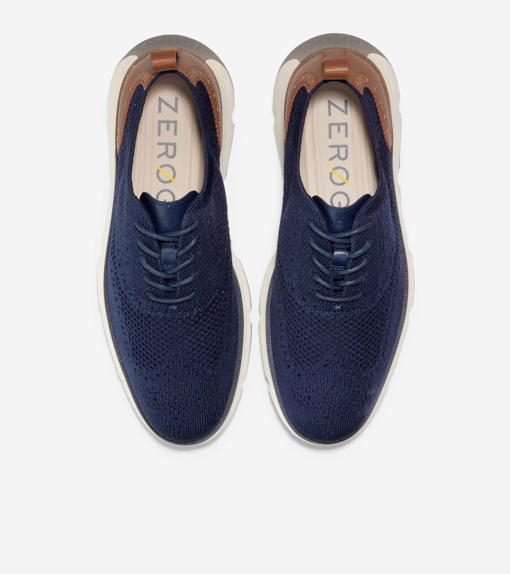 Cole Haan Mens 4Zg Stchlte Oxford Shoes In Navy