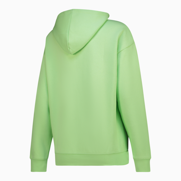 Puma Womens Ess Comfort Lime Fleece Hoodie