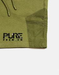 Pure Premium Strapin Shorts In Olive