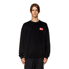 Diesel A11591Oilac M- S-Nlabel -L1 Sweatshirt Black