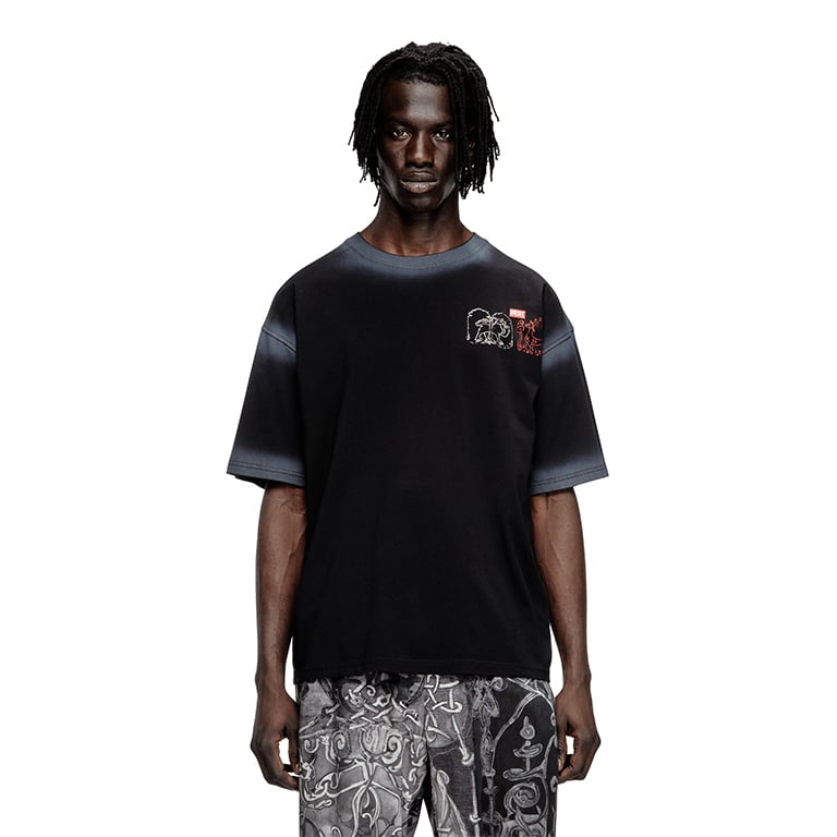 Diesel Mens T-Boxt-T10 Relaxed T-Shirt In Black