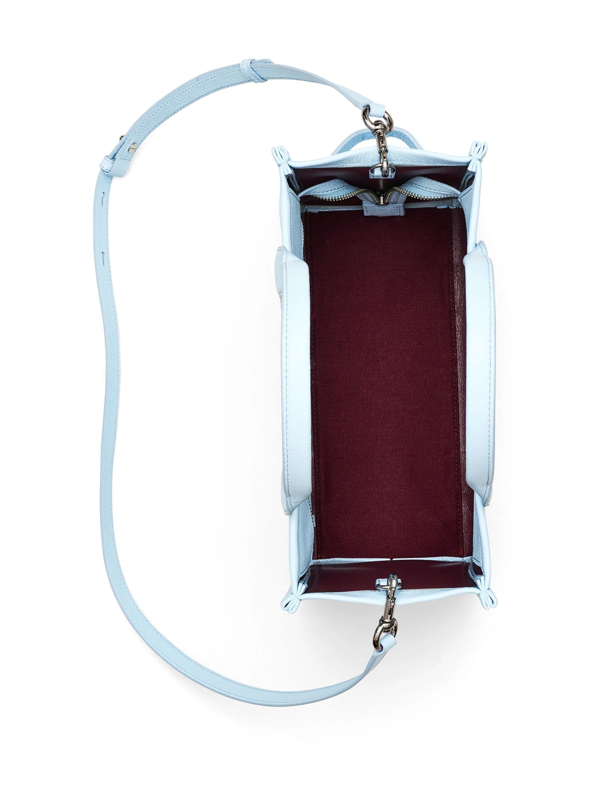 Marc Jacobs Womens The Leather Mini Tote Bag In Blue