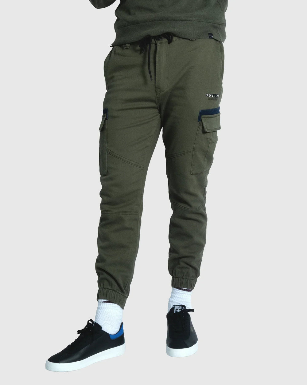 Soviet Mens Largo Ankle Cargo Pants In Fatigue
