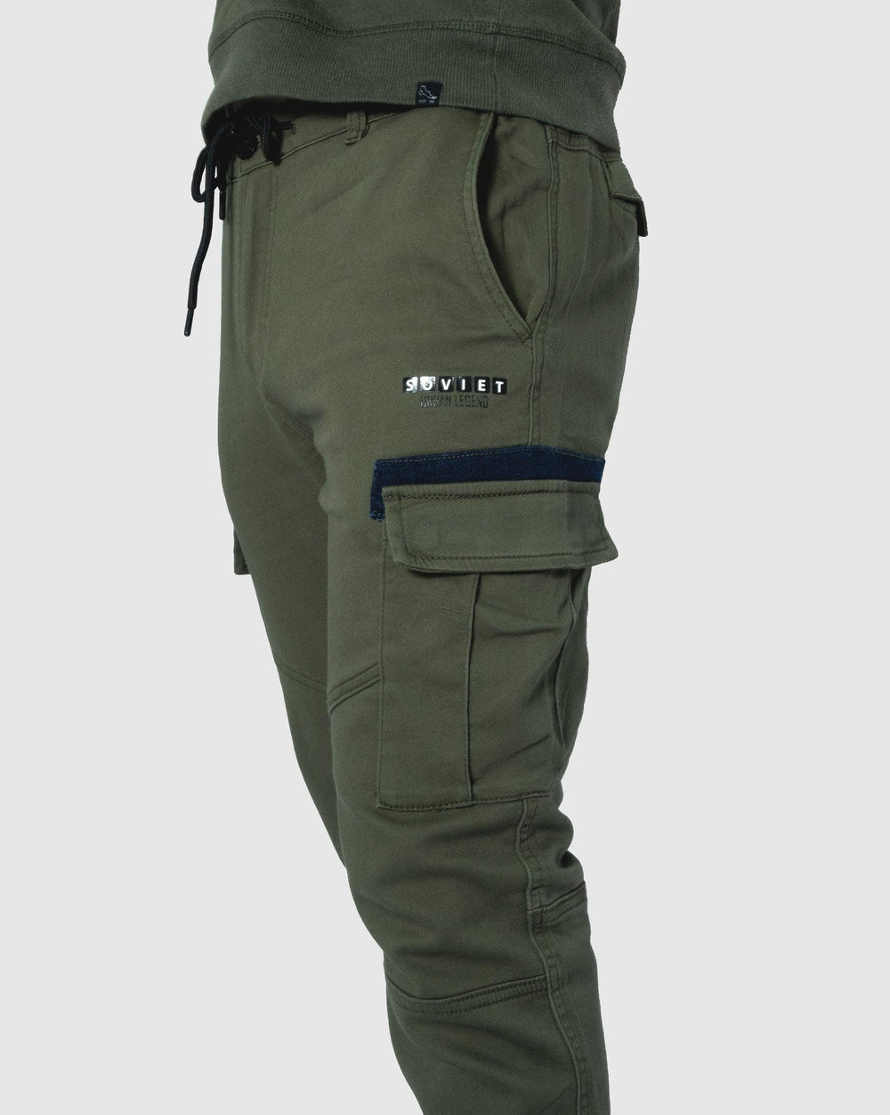 Soviet Mens Largo Ankle Cargo Pants In Fatigue