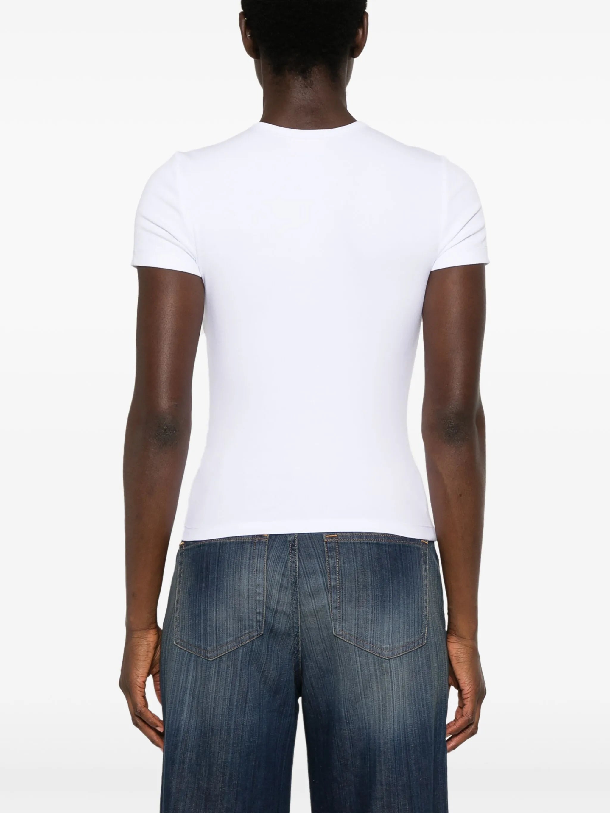 Diesel Ladies T-Ele-Long Slim T-Shirt In White