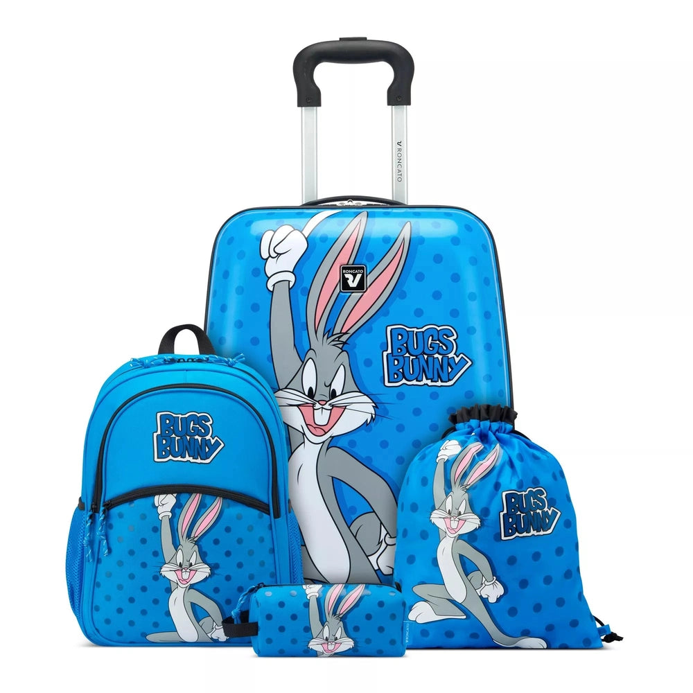 Roncato Warner Bros Bugs Bunny Spinner & Shoe Bag In Blue