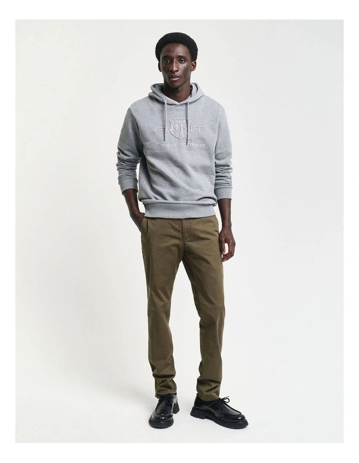 Gant Slim Twill Chinos In Green