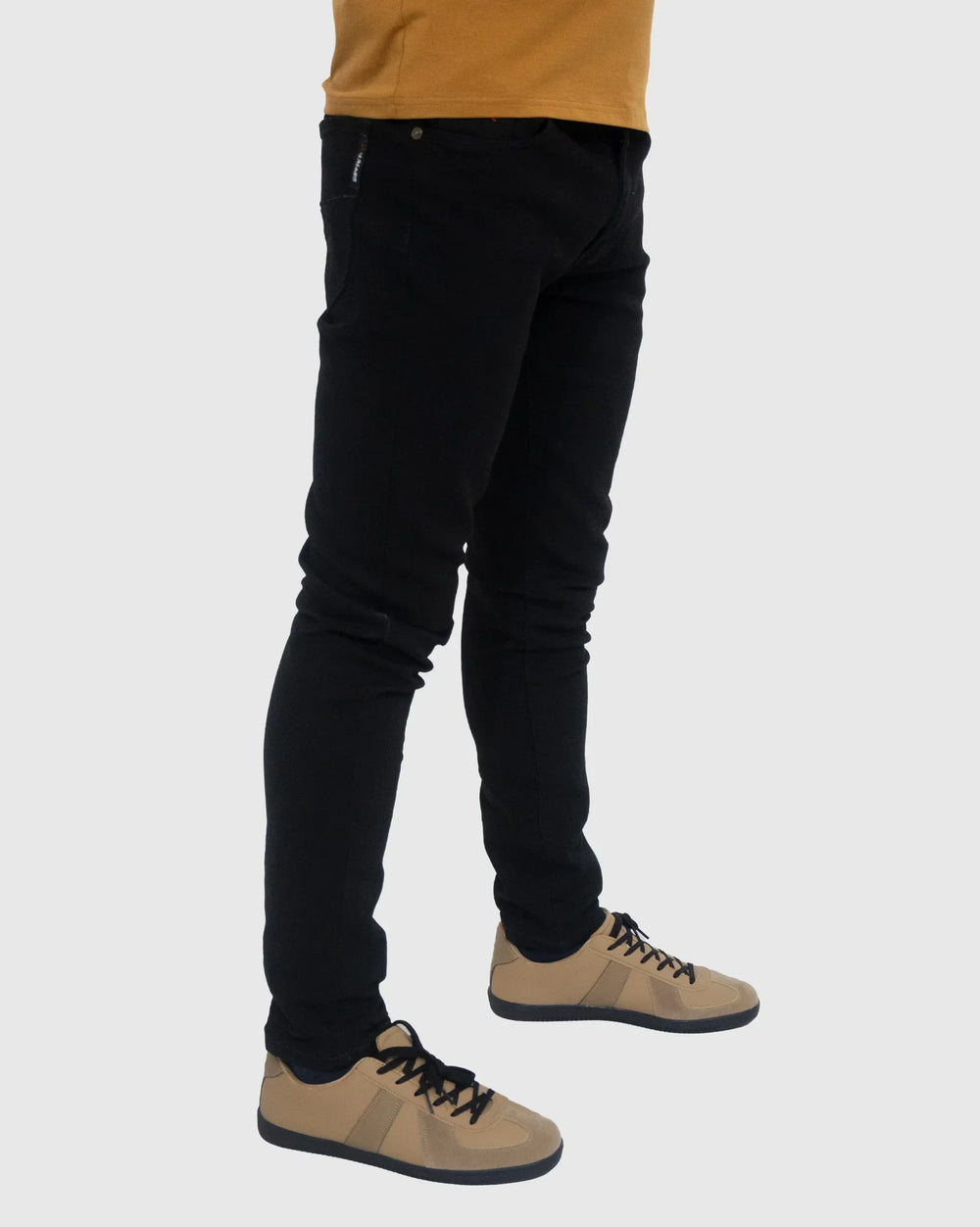 Soviet Mens Strikers Evo #4 Basic Stretch Skinny Jeans In Black
