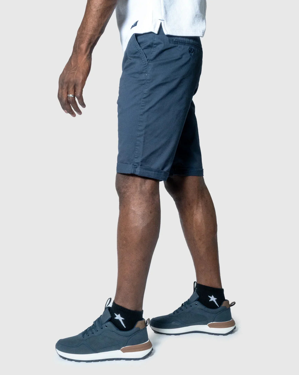 Soviet Mens Femicino Cotton Shorts In Navy
