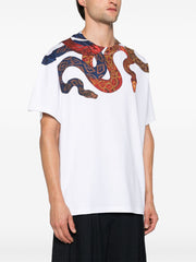 Just Cavalli 77Oaga01 Cj706 Piquet Cotton Tshirt  White