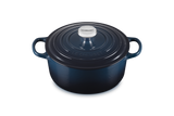 Le Creuset S Round Cocotte In Nuit