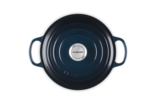 Le Creuset S Round Cocotte In Nuit
