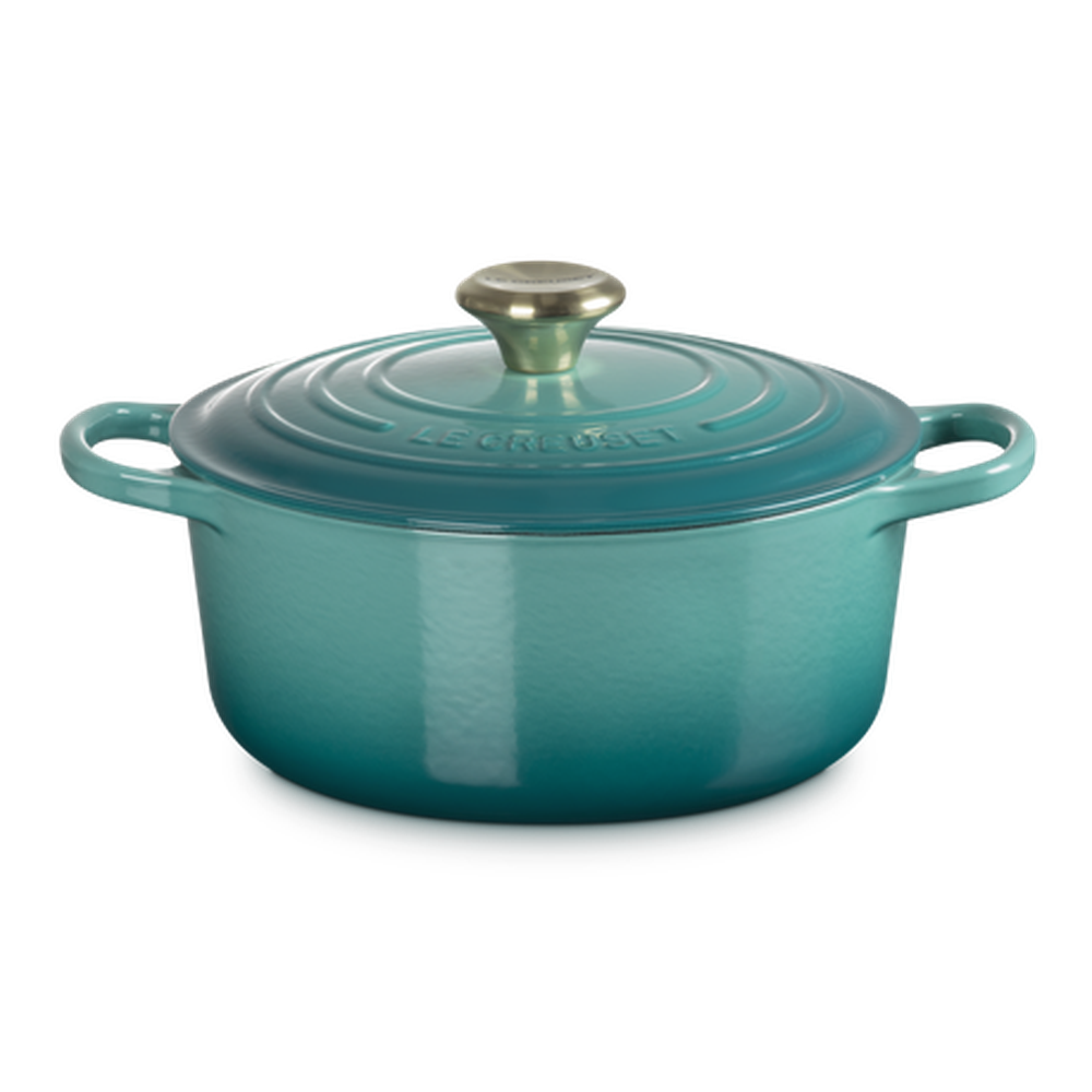 Le Creuset Coccotte Mid Casserole In Rivera Blue