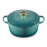 Le Creuset Coccotte Mid Casserole In Rivera Blue