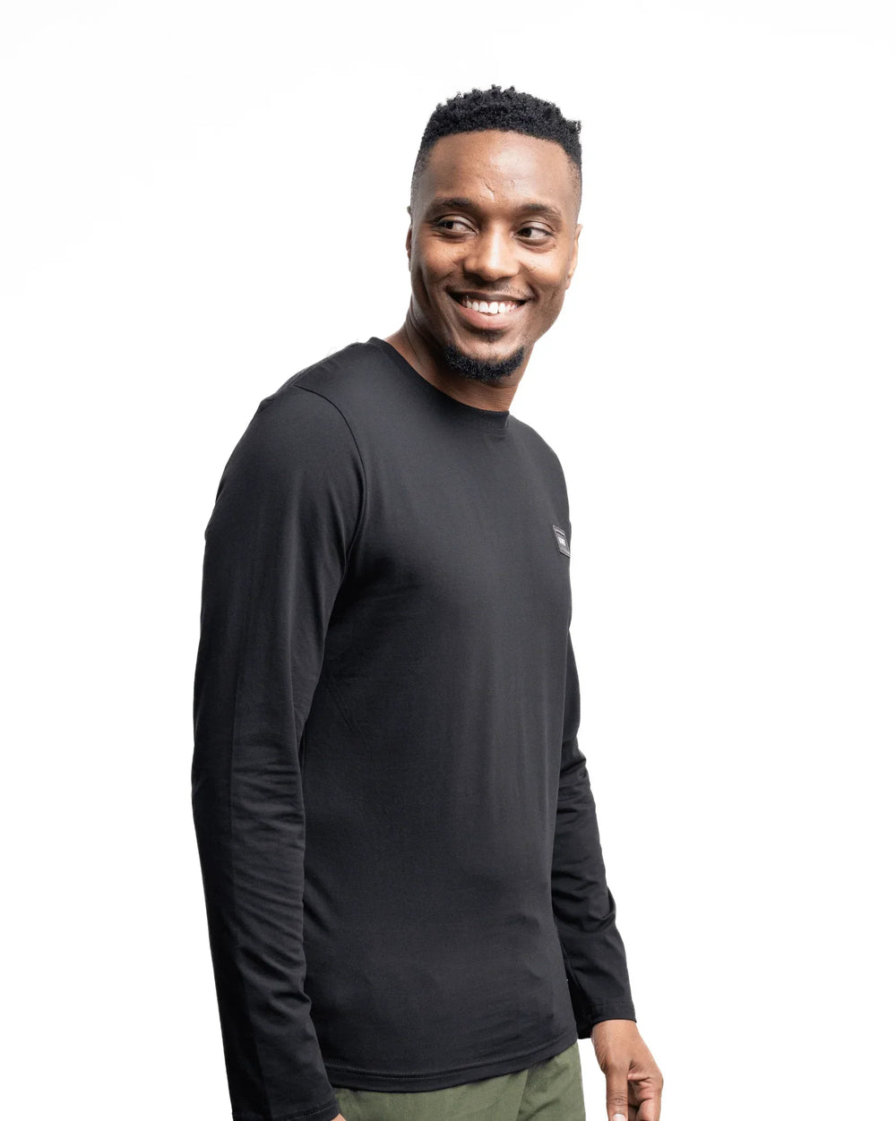 Soviet Mens Kobi Long Sleeve T-Shirt In Black