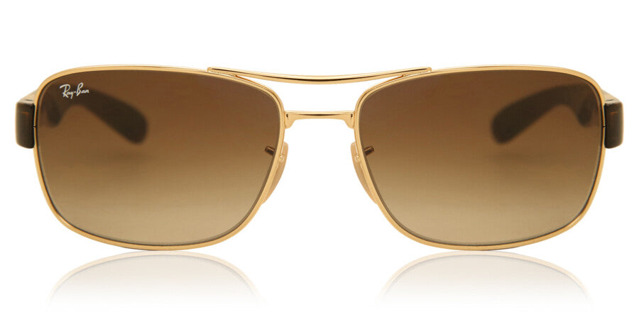 Ray-Ban Mens Active Lifestyle Sunglasses In Gold And Havana Brown