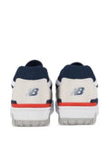 New Balance Mens Basketball 550 Sneakers In White/Navy Blue/Red