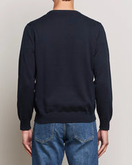 Gant 344220 Mens Classic Cotton C-Neck Crew Top Blue