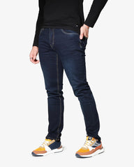 Soviet Mens Terminator #9 Skim Leg Jeans In Navy