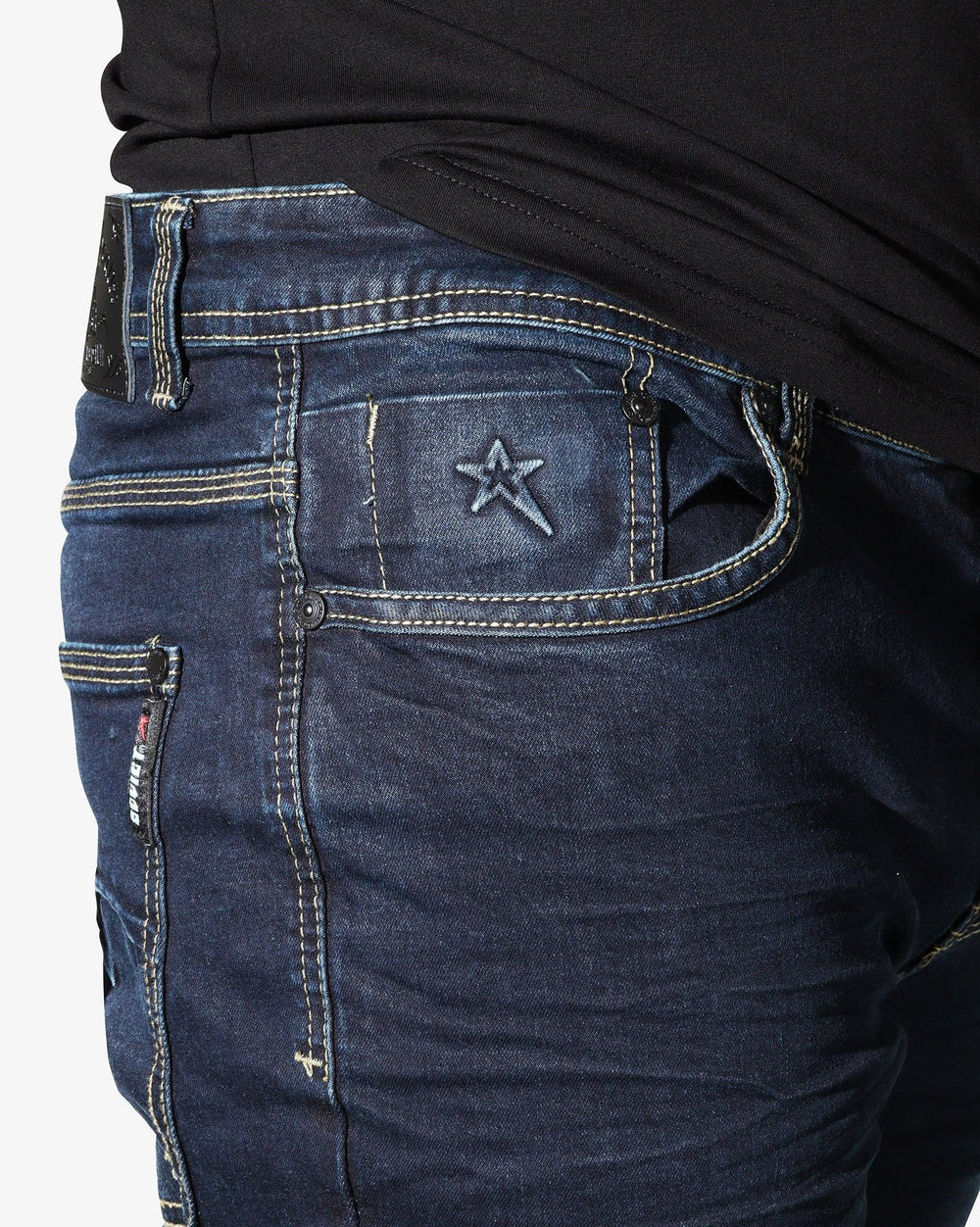 Soviet Mens Terminator #9 Skim Leg Jeans In Navy
