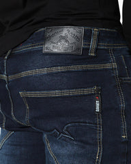 Soviet Mens Slim Leg Jeans In Dark Indigo