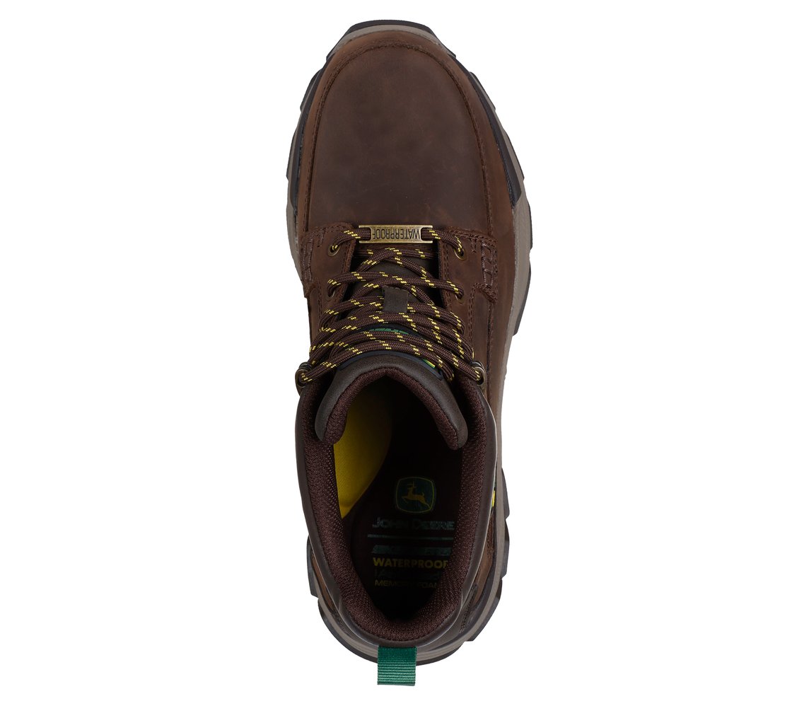 Skechers X John Deere 256003 Mens Respected Shoes Cocoa