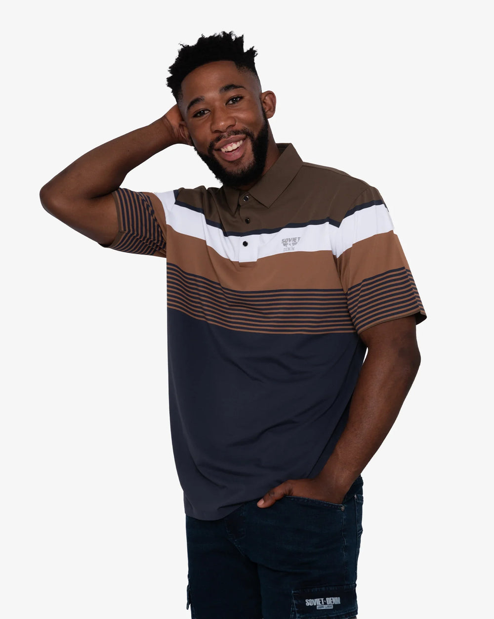 Soviet Mens Poise Fashion Golfer In Brown
