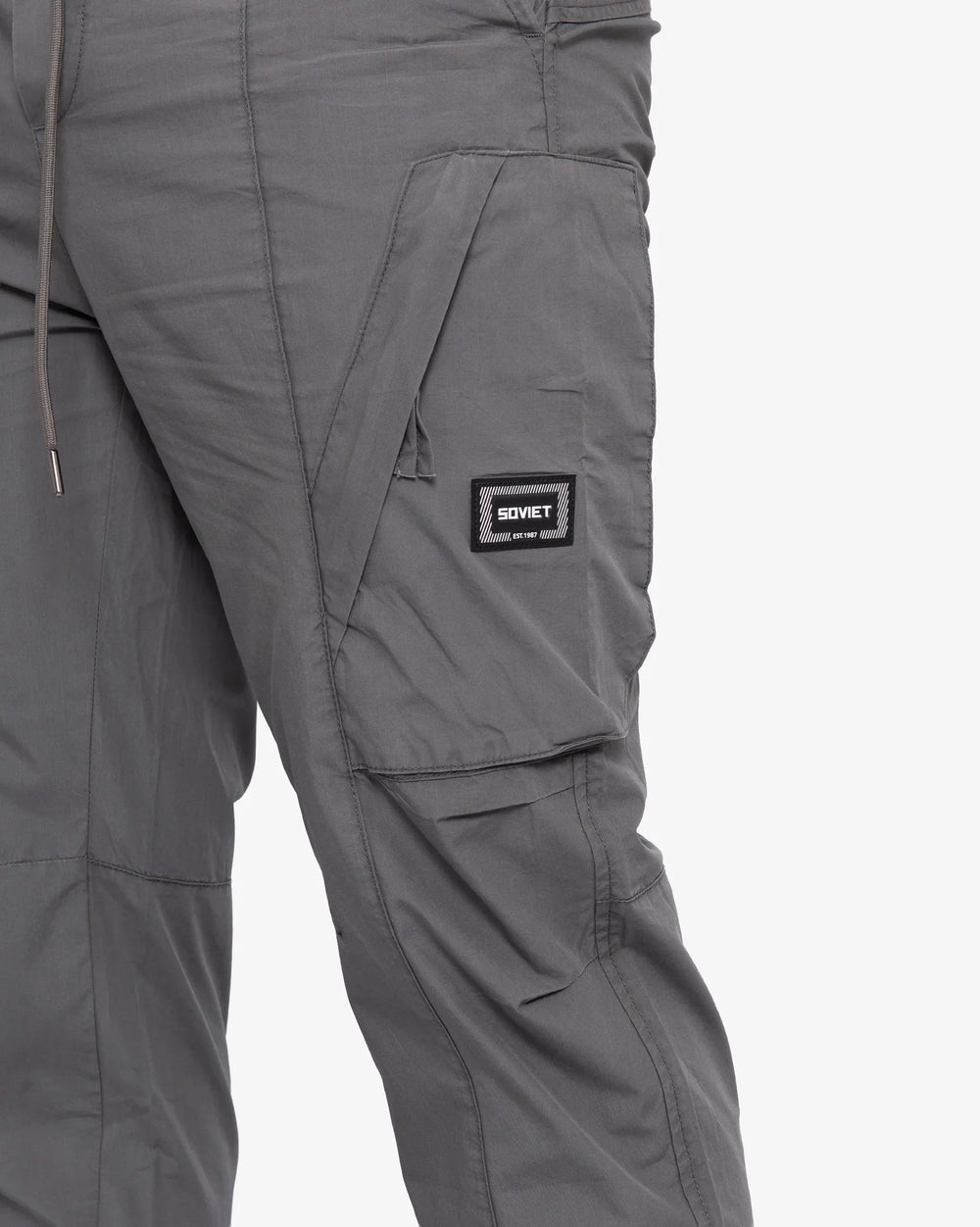 Soviet Mens Kenobi Fashion Cargo Joggers in Graphite