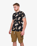 Soviet Mens Infinite Print T-Shirt In Black