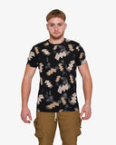 Soviet Mens Infinite Print T-Shirt In Black